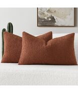 FUTEI Rust Decorative Throw Pillow Covers 12x20 Inch Pack of 2 Soft Cozy - $303.23 MXN FUTEI Rust Decorative Throw Pillow Covers 12x20 Inch Pack of 2 Soft Cozy - $303.23 MXN