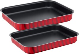 Tefal Tempo Flame Rectangle Oven Try Set Non Stick Coated In France 30, ... - $185.25