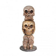 No Speak, Hear, See Skull Tower Over Sized Statue - £1,747.14 GBP