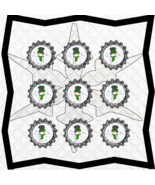 BottleCap B1-Snowman-Jewelry Tag-Clipart-Gift Tag-Holiday-Digital Clipart. - $37.17 MXN