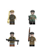 4-Piece German Luftwaffe WWII Soldier Minifigures with Weapons Set - $14.60