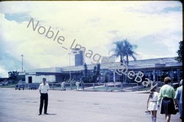1969 Varig Airport Terminal Women Girl Man Control Tower Brazil Kodachrome Slide - £3.11 GBP