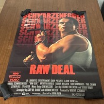 Original Movie Poster Raw Deal 1986 Arnold Schwarzenegger  27 X 40 VHS R... - $44.55