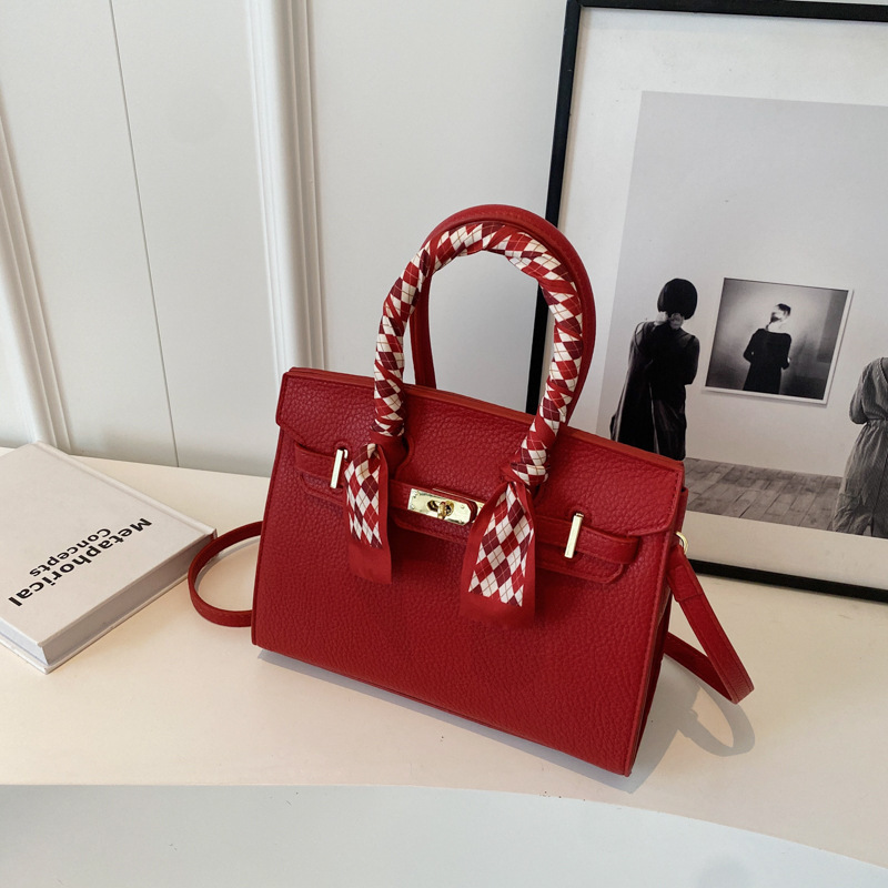 Commuter Authentic Leather Tactile Feel Birkin Bag 2023 Autumn Temperament Wild
