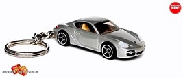  Rare Key Chain SILVER/GRAY Porsche Cayman S Custom Ltd Edition Great Gift - £38.54 GBP