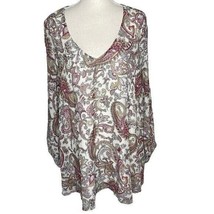 Show Me Your Mumu Paisley Cream Dress Size Large - £22.84 GBP