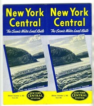 New York Central System Time Tables Dec 1951 Scenic Water Level Route Hu... - $29.67