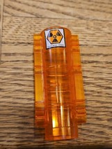 LEGO Orange Cylinder &quot;High Risk Area&quot; 7690 7692 7697 7699 Mars Mission 9x4x2 - £1.48 GBP