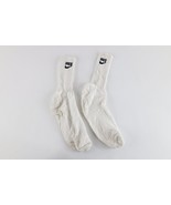 Vintage 80s 90s Nike Spell Out Travis Scott Swoosh Tube Socks White Mens... - $29.65