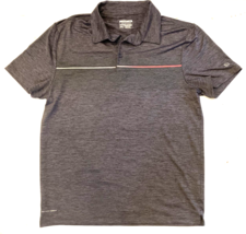 Layer 8 Shirt Mens Medium Gray Golf Polo Performance Quick Dry Heathered... - $8.79