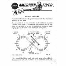 American Flyer Trestle Set Pikemaster M5421 Instructions S GAUGE- Copy - $6.99