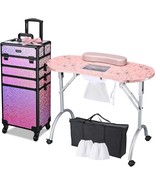 BYOOTIQUE Portable Manicure Table for Nail Tech Station Cosmetology Case... - $391.86