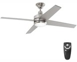 Home Decorators Mercer 52 in. LED Indoor Brushed Nickel Ceiling Fan with... - $121.08