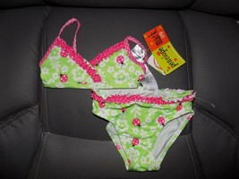 Penelope Mack LTD 2 PC Lady Bug Floral Print Bikini Size 18 Months Girl&#39;... - $18.25