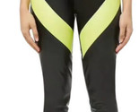 Negro Piel Sintética Tobillo Pantalones Moto Verde Lima Carreras Raya TA... - $25.53