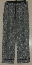 Nwt Womens Delicates Zebra Print Super Soft Flannel Lounge Pajama Pants Size M - £19.81 GBP