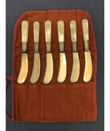 Universal LF&amp;C Butter Knives w/ Mother-of-Pearl Handles - Lot of 6 w/ Wrap - £21.97 GBP