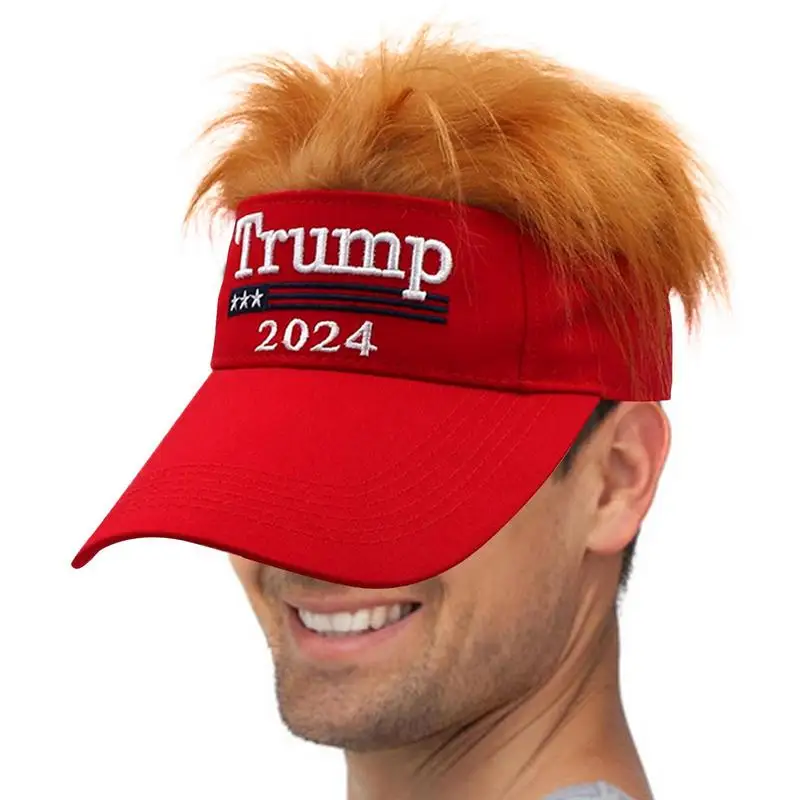 Trump Hats 2024 Visor Donald Trump Baseball Hat Funny Outdoor Sports Fishing Hat - £12.94 GBP+
