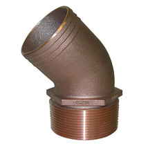 GROCO 3/4&quot; NPT Bronze 45 Degree Pipe to 3/4&quot; Hose - £20.94 GBP