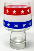 Dairy Queen Glass 1976 Bicentennial USA Large Red White Blue Vintage - £14.91 GBP