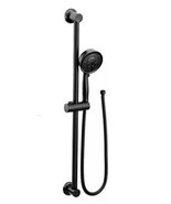 Moen 3667EPBL 1.75 GPM Multi Function Handheld Shower Slide Bar Eco Matt... - $222.75