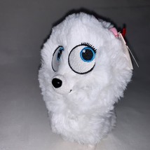 TY Secret Life of Pets Gidget Dog Stuffed White Pomeranian Plush 6&quot; - £21.03 GBP