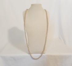 Charter Club 42&quot; Silver-Tone Platinum Simulated Pearl Long Necklace F455 $38 - $18.23