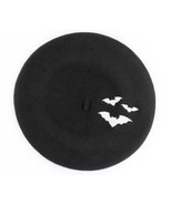 Embroidered Bats Black Beret - £22.35 GBP