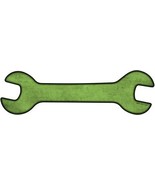 Lime Green Oil Rubbed Novelty Metal Wrench Sign W-013 - $37.96 CAD