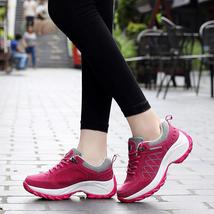 Fashion Women Increased Shoes Nubuck Leather Casual Sports Platform Shake Shoes - £40.11 GBP