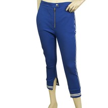 Dondup Blue Viscose Cropped Trousers pants w. ankle zipper size 40 - $89.10
