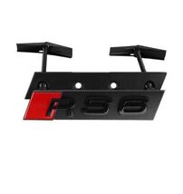 Chrome Black Audi RS6 Front Grille Emblem Badge Sticker Logo Replacement... - $24.99