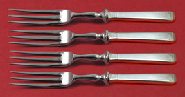 Craftsman by Towle Sterling Silver Fruit Fork Set 4-piece HHWS 6&quot; Custom Made - £198.26 GBP
