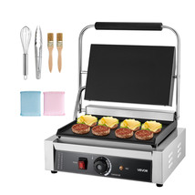 VEVOR Commercial Panini Grill, 1800W Electric Sandwich Panini Maker Temp... - $120.99