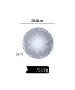 30cm Retro Japanese Porcelain Plate | Elegant Dinnerware - $613.48 MXN