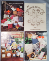 Candlewicking Embroidery 1980s Lot of 4 Pattern Leaflets Booklets Pioneer Craft - £13.94 GBP