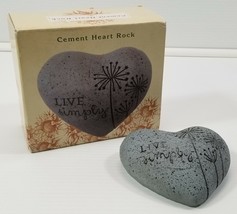 Cement Heart Rock Exclusively for Cracker Barrel Old Country Store 5&quot; x 4&quot; - £3.89 GBP