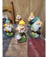 5 New Disney Snow White Dwarves Garden Gnome Figurines  8&quot; Set Planting ... - $197.29 CAD