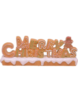 Table Figure of Gingerbread with Text &quot; Merry Christmas&quot; - £29.73 GBP