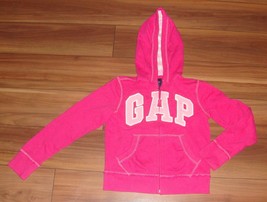 THE GAP Pink Full Zip Long Sleeve Hooded Jacket Girls Size 12 - £9.47 GBP