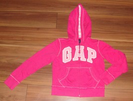 THE GAP Pink Full Zip Long Sleeve Hooded Jacket Girls Size 12 - £9.45 GBP