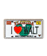 Walter Elias Disney Pin: I Love Walt Florida License Plate - €11,16 EUR