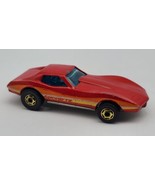Vintage Hot Wheels 1980 Corvette Stingray Gold Rims Hong Kong Rare - £34.98 GBP