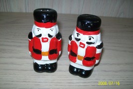 Christmas Nut Cracker Salt &amp; Pepper Shakers - £6.28 GBP