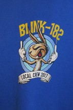 Blink 182 Middle Finger Bunny 2017 Local Crew XL Concert T-Shirt - £76.58 GBP