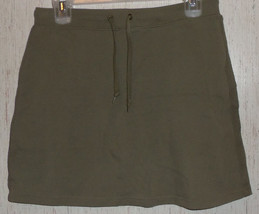 Womens Gloria Vanderbilt Olive Drab Green Knit Skort Size S - £18.59 GBP