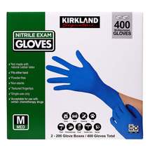 Kirkland Signature Nitrile Exam Gloves, 400-count, Size Medium - $29.99