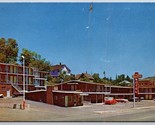 Pony Pase Motel Klamath Cascadas Oregon O Unp Vtg Cromo Tarjeta Postal C16 - $3.50