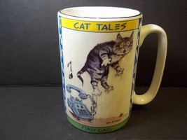 Gary Patterson Cat Tales coffee mug First Call 1998 Westwood 8 oz - £7.15 GBP