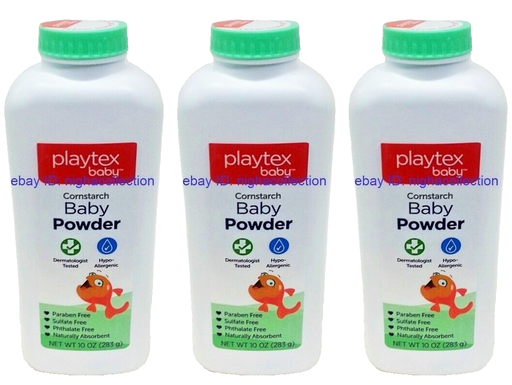( 5 Bottles ) Playtex Baby Cornstartch Baby Powder 10 oz Each SEALED Item image 11